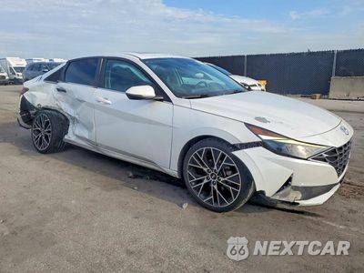 Czwarte zdjęcie samochodu z boku: 2021 HYUNDAI ELANTRA SEL VIN:5NPLN4AG2MH033947 - miniatura