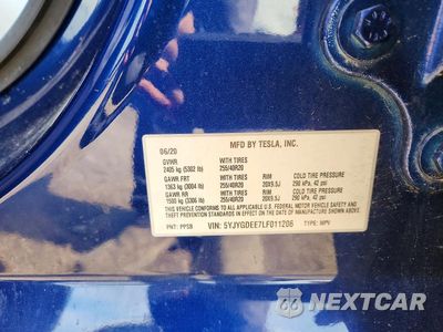 Zdjęcie 13 z 13 samochodu: 2020 TESLA MODEL Y VIN:5YJYGDEE7LF011206 - miniatura