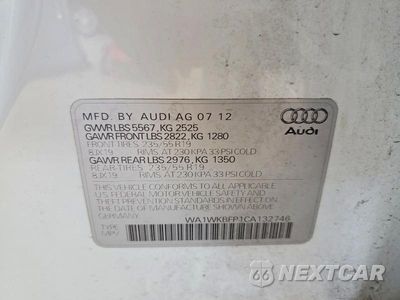 Zdjęcie 12 z 12 samochodu: 2012 AUDI Q5 PRESTIGE VIN:WA1WKBFP1CA132746 - miniatura