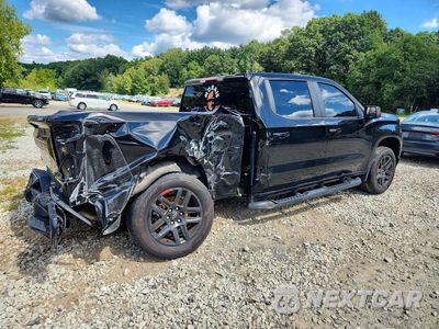Trzecie zdjęcie samochodu z tyłu: 2022 CHEVROLET SILVERADO LTD K1500 RST VIN:1GCUYEED6NZ179635 - miniatura