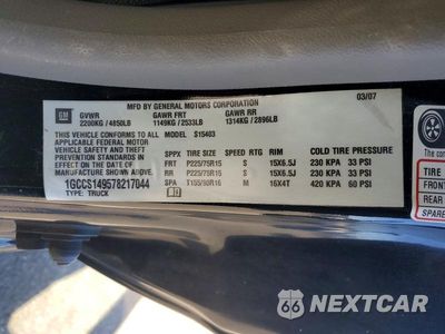 Zdjęcie 12 z 12 samochodu: 2007 CHEVROLET COLORADO VIN:1GCCS149578217044 - miniatura