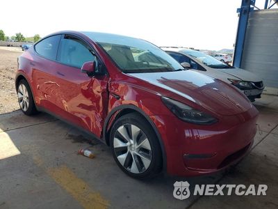 Czwarte zdjęcie samochodu z boku: 2021 TESLA MODEL Y VIN:5YJYGDEE9MF205267 - miniatura