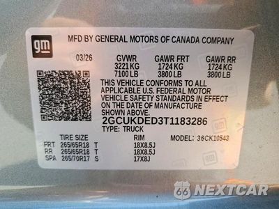 Zdjęcie 12 z 12 samochodu: 2026 CHEVROLET SILVERADO K1500 LT VIN:2GCUKDED3T1183286 - miniatura