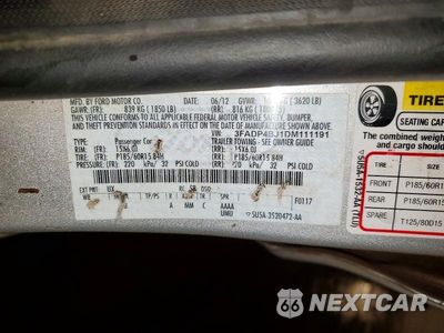 Zdjęcie 13 z 13 samochodu: 2013 FORD FIESTA SE VIN:3FADP4BJ1DM111191 - miniatura