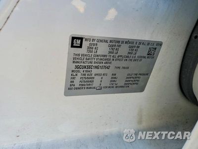 Zdjęcie 21 z 22 samochodu: 2017 CHEVROLET SILVERADO K1500 LTZ VIN:3GCUKSEC1HG107642 - miniatura