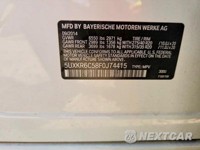 Zdjęcie 13 z 13 samochodu: 2015 BMW X5 XDRIVE50I VIN:5UXKR6C58F0J74415 - miniatura