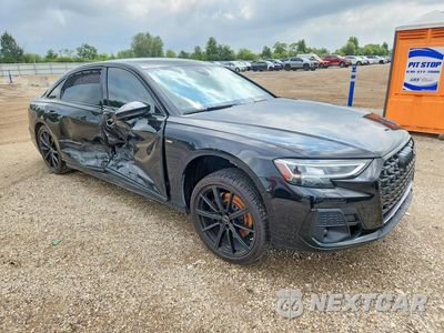 Czwarte zdjęcie samochodu z boku: 2022 AUDI A8 L VIN:WAULDAF88NN009122 - miniatura