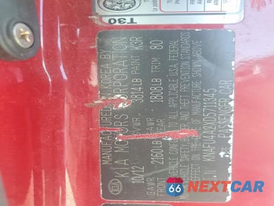Zdjęcie 12 z 12 samochodu: 2013 KIA FORTE EX VIN:KNAFU4A2XD5711345 - miniatura