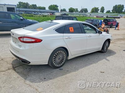 Trzecie zdjęcie samochodu z tyłu: 2014 FORD FUSION TITANIUM VIN:3FA6P0K98ER115797 - miniatura