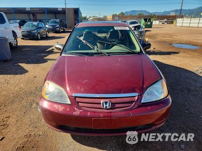 Piąte zdjęcie samochodu w środku: 2002 HONDA CIVIC EX VIN:1HGES26892L001661 - miniatura