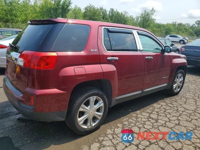Trzecie zdjęcie samochodu z tyłu: 2017 GMC TERRAIN SLE VIN:2GKALMEK3H6187075 - miniatura