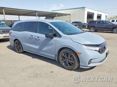 Czwarte zdjęcie samochodu z boku: 2024 HONDA ODYSSEY SPORT VIN:5FNRL6H7XRB066301 - miniatura