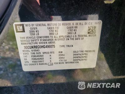 Zdjęcie 13 z 13 samochodu: 2017 CHEVROLET SILVERADO K1500 LT VIN:3GCUKREC6HG496075 - miniatura