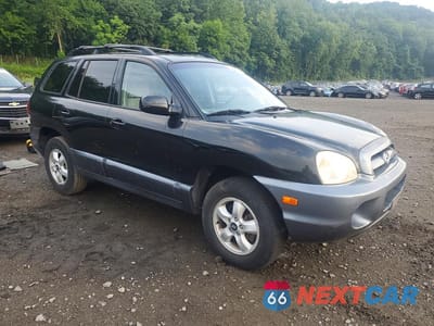 Czwarte zdjęcie samochodu z boku: 2005 HYUNDAI SANTA FE GLS VIN:KM8SC73EX5U865134 - miniatura