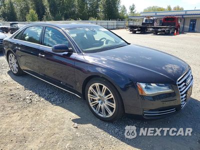 Czwarte zdjęcie samochodu z boku: 2011 AUDI A8 L QUATTRO VIN:WAURVAFD4BN018643 - miniatura