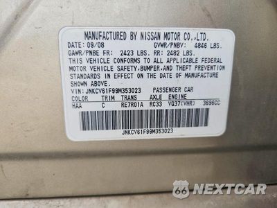 Zdjęcie 12 z 12 samochodu: 2009 INFINITI G37 SEDAN X VIN:JNKCV61F99M353023 - miniatura