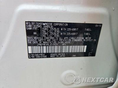 Zdjęcie 14 z 14 samochodu: 2014 TOYOTA RAV4 LE VIN:JTMZFREVXEJ019929 - miniatura