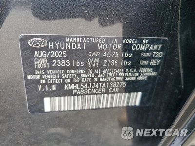 Zdjęcie 12 z 12 samochodu: 2026 HYUNDAI SONATA HYBRID LIMITED VIN:KMHL54JJ4TA138275 - miniatura