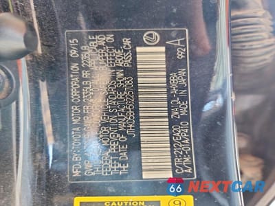 Zdjęcie 12 z 12 samochodu: 2016 LEXUS CT 200 VIN:JTHKD5BH5G2257083 - miniatura