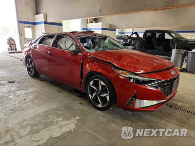 Czwarte zdjęcie samochodu z boku: 2021 HYUNDAI ELANTRA LIMITED VIN:KMHLP4AG6MU112436 - miniatura