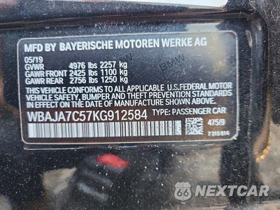 Zdjęcie 12 z 12 samochodu: 2019 BMW 530 XI VIN:WBAJA7C57KG912584 - miniatura