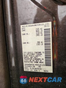 Zdjęcie 12 z 12 samochodu: 2016 NISSAN MAXIMA 3.5 SL VIN:1N4AA6AP2GC405419 - miniatura