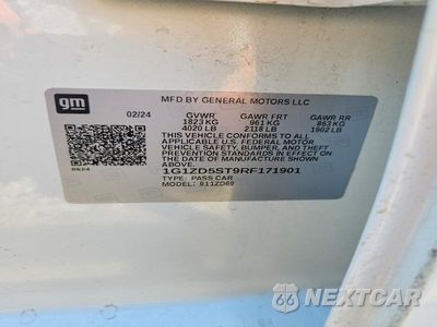 Zdjęcie 12 z 12 samochodu: 2024 CHEVROLET MALIBU LT VIN:1G1ZD5ST9RF171901 - miniatura