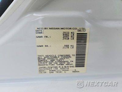 Zdjęcie 12 z 12 samochodu: 2022 NISSAN ALTIMA SL VIN:1N4BL4EW5NN419496 - miniatura