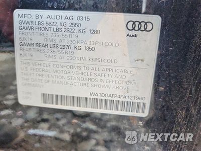 Zdjęcie 13 z 13 samochodu: 2015 AUDI Q5 PREMIUM PLUS VIN:WA1DGAFP4FA121960 - miniatura