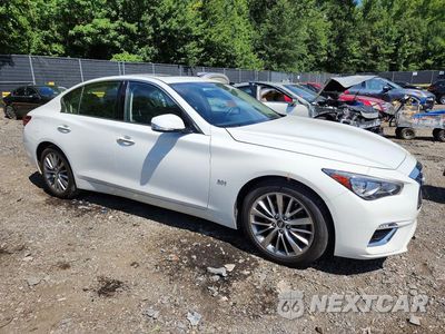 Czwarte zdjęcie samochodu z boku: 2019 INFINITI Q50 3.0T LUXE VIN:JN1EV7AR9KM558134 - miniatura