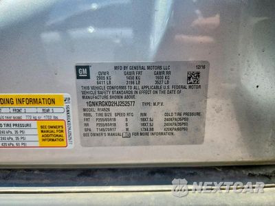 Zdjęcie 13 z 13 samochodu: 2017 CHEVROLET TRAVERSE LT VIN:1GNKRGKD2HJ252577 - miniatura