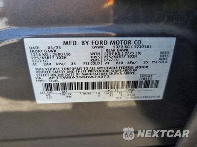 Zdjęcie 12 z 12 samochodu: 2025 FORD MAVERICK XL VIN:3FTTW8A33SRA74373 - miniatura