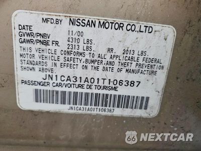 Zdjęcie 12 z 12 samochodu: 2001 NISSAN MAXIMA GXE VIN:JN1CA31A01T106387 - miniatura