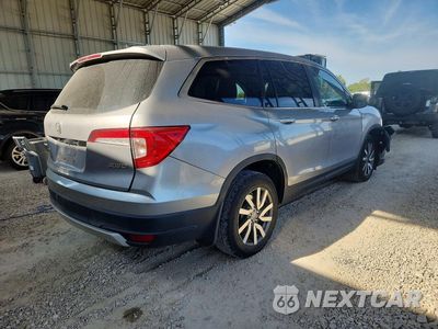 Trzecie zdjęcie samochodu z tyłu: 2019 HONDA PILOT EX VIN:5FNYF6H34KB046356 - miniatura
