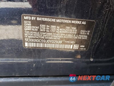 Zdjęcie 13 z 13 samochodu: 2018 BMW X5 XDRIVE35I VIN:5UXKR0C59J0Y02939 - miniatura