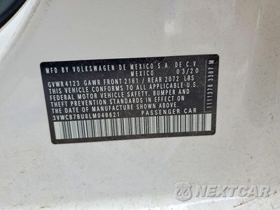 Zdjęcie 12 z 12 samochodu: 2020 VOLKSWAGEN JETTA S VIN:3VWCB7BU8LM048621 - miniatura