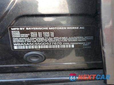 Zdjęcie 12 z 12 samochodu: 2016 BMW 528 I VIN:WBA5A5C55GD527670 - miniatura