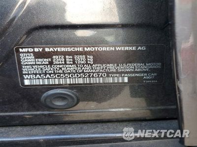 Zdjęcie 12 z 12 samochodu: 2016 BMW 528 I VIN:WBA5A5C55GD527670 - miniatura