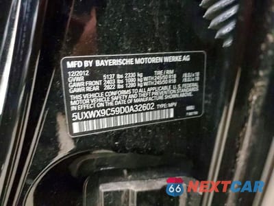 Zdjęcie 13 z 13 samochodu: 2013 BMW X3 XDRIVE28I VIN:5UXWX9C59D0A32602 - miniatura