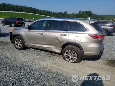 Drugie zdjęcie samochodu z przodu: 2014 TOYOTA HIGHLANDER XLE VIN:5TDJKRFH0ES011651 - miniatura
