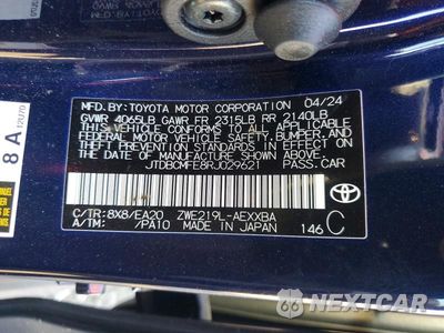 Zdjęcie 12 z 12 samochodu: 2024 TOYOTA COROLLA HYBRID XLE VIN:JTDBCMFE8RJ029621 - miniatura