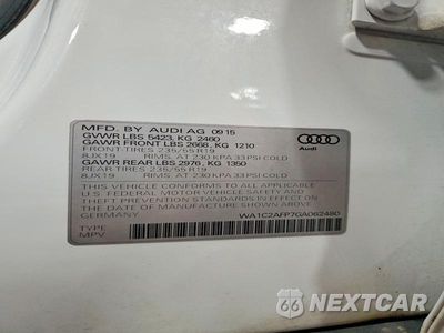 Zdjęcie 13 z 13 samochodu: 2016 AUDI Q5 PREMIUM VIN:WA1C2AFP7GA062480 - miniatura