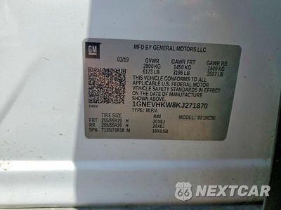 Zdjęcie 13 z 13 samochodu: 2019 CHEVROLET TRAVERSE LT VIN:1GNEVHKW8KJ271870 - miniatura