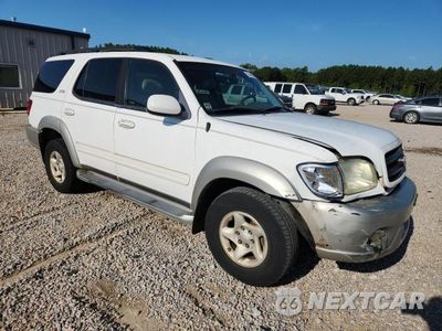 Czwarte zdjęcie samochodu z boku: 2002 TOYOTA SEQUOIA SR5 VIN:5TDZT34A92S113562 - miniatura