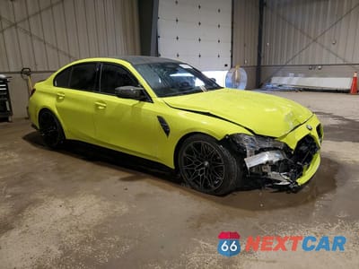 Czwarte zdjęcie samochodu z boku: 2023 BMW M3 COMPETITION VIN:WBS43AY00PFP98454 - miniatura