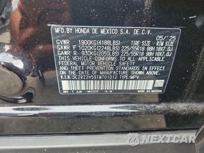 Zdjęcie 13 z 13 samochodu: 2026 HONDA HR-V SPORT VIN:3CZRZ2H59TM701012 - miniatura