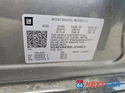 Zdjęcie 14 z 14 samochodu: 2020 BUICK ENCLAVE ESSENCE VIN:5GAEVAKW0LJ244813 - miniatura