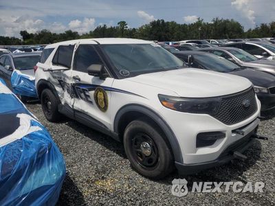 Czwarte zdjęcie samochodu z boku: 2021 FORD EXPLORER POLICE INTERCEPTOR VIN:1FM5K8AB3MGA06513 - miniatura