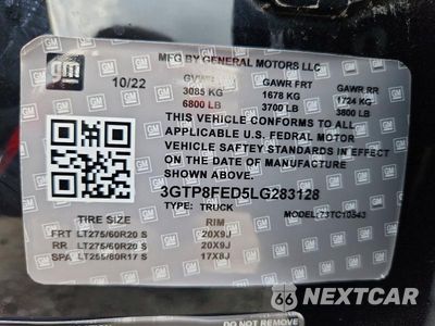 Zdjęcie 12 z 12 samochodu: 2021 GMC SIERRA K1500 DENALI VIN:3GTU9FEDXMG207812 - miniatura