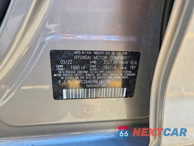 Zdjęcie 13 z 13 samochodu: 2022 HYUNDAI ACCENT SE VIN:3KPC24A6XNE167790 - miniatura
